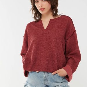 Urban Outfitters Jax Inside Out Notch Neck Top